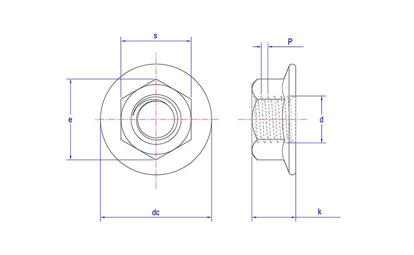 DIN EN 1661 Flange Nuts