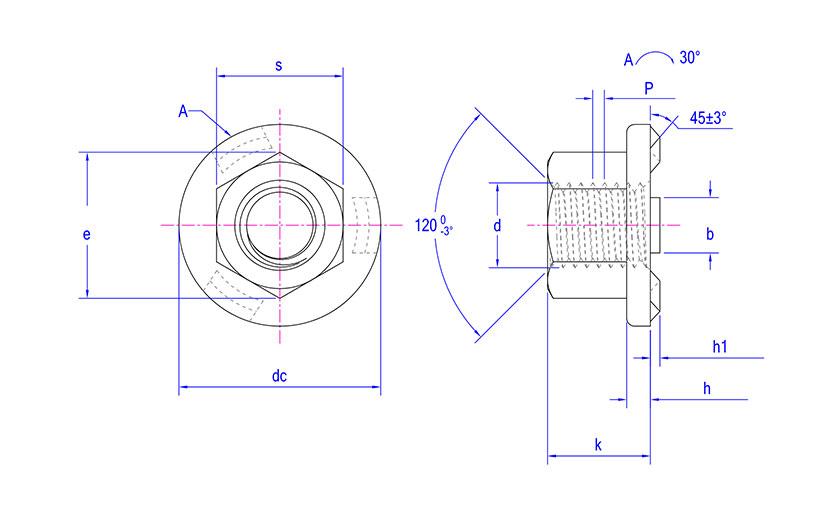 DIN 977 Flange Nuts