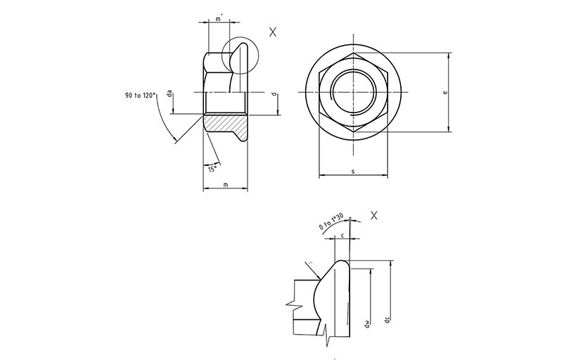 ISO 4161 Metric Flange Nuts