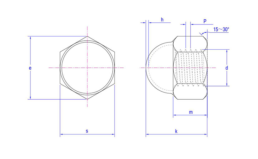 Acorn Nuts GB /T 802.1