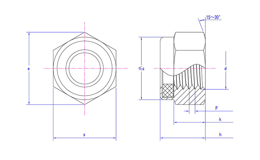 GB /T 889.2 Lockable Nut And Bolt