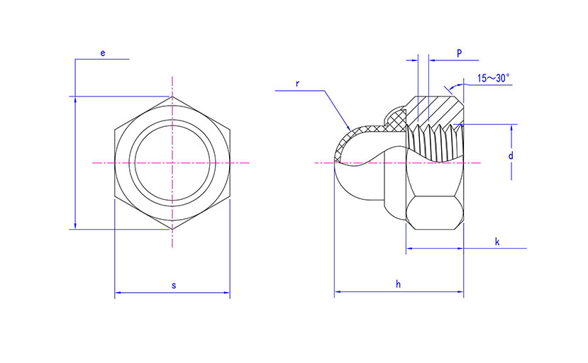 DIN 986 Domed Cap Nut