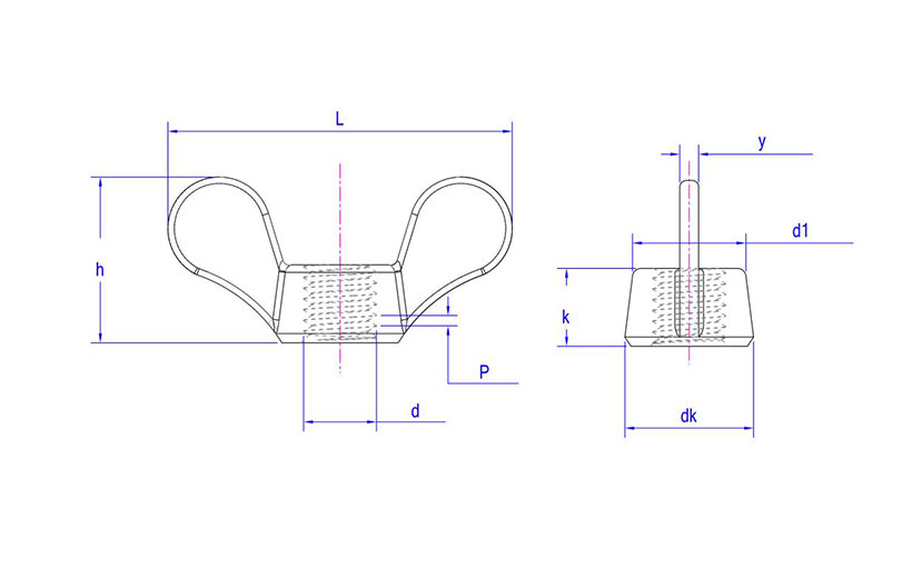 Large Wing Nuts ASME B 18.6.9