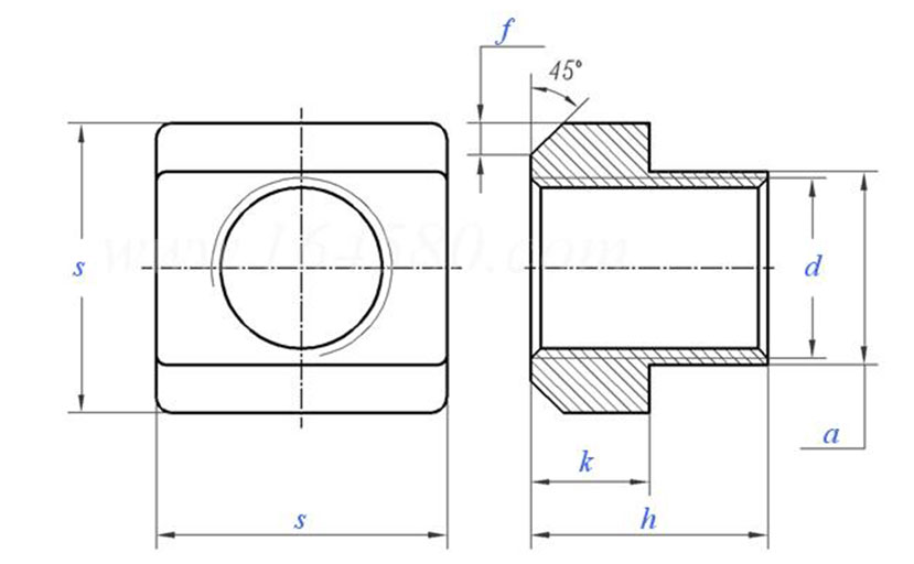 JIS B 1167 T Bolt Nut