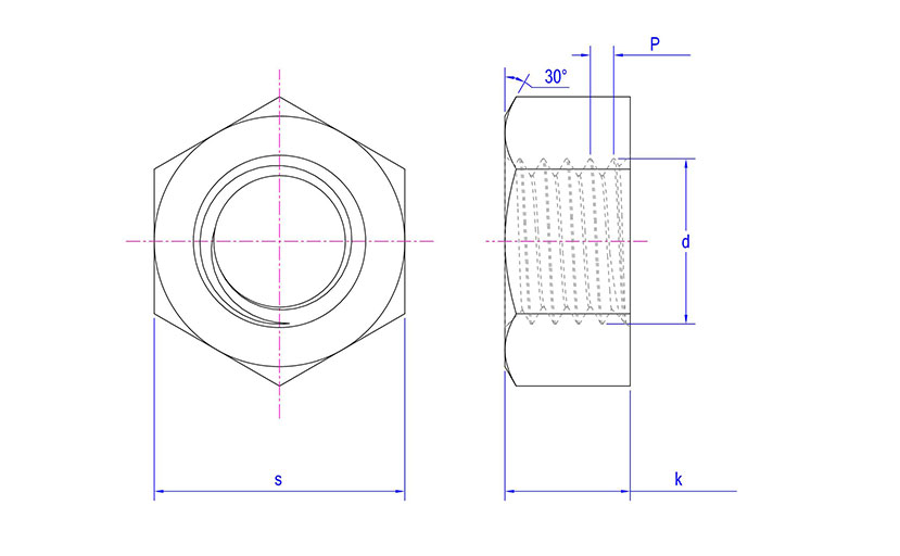 Hex Nut BS 1769