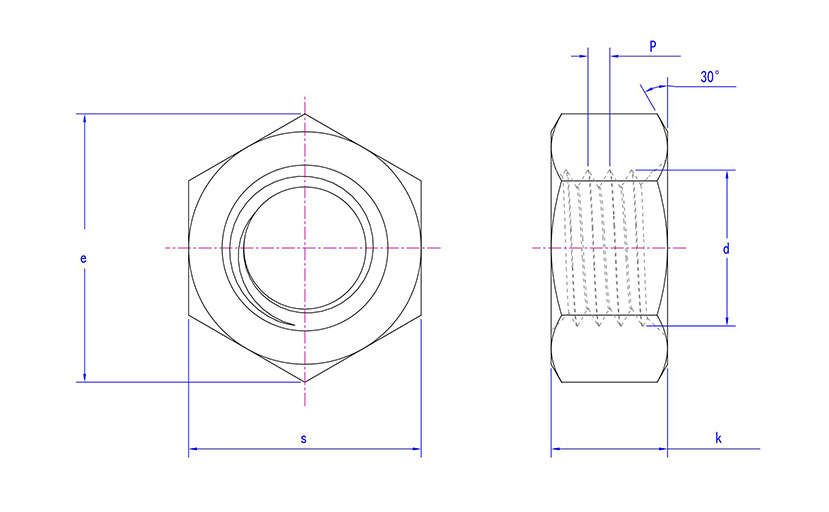 Hex Nut BS 1981